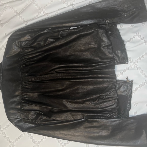 Diane Von Furstenberg Leather Jacket - Picture 7 of 8